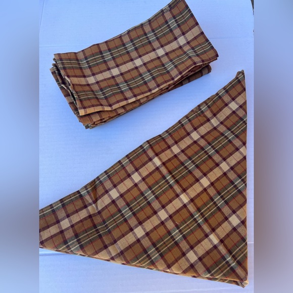 Rustic Lodge Cabin Kitchen Cloth Napkins 8 pack 18 x18 Inches Cotton - Picture 1 of 3